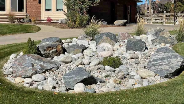 Decorative Rock Installation