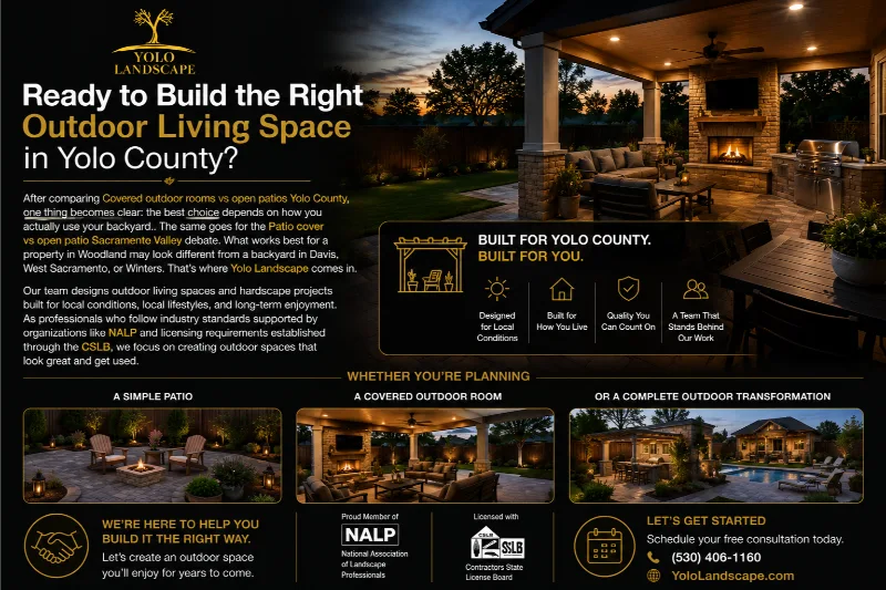 ow can Davis homeowners improve outdoor living comfort